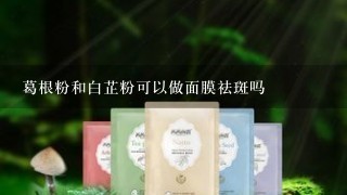 葛根粉和白芷粉可以做面膜祛斑吗