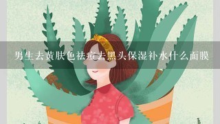 男生去黄肤色祛痘去黑头保湿补水什么面膜