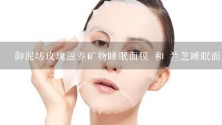 御泥坊玫瑰滋养矿物睡眠面膜 和 兰芝睡眠面膜