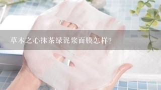 草木之心抹茶绿泥浆面膜怎样？