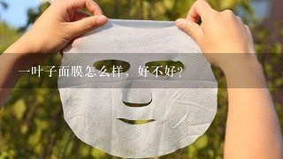 一叶子面膜怎么样，好不好？