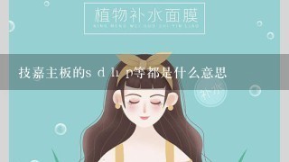 技嘉主板的s d h p等都是什么意思