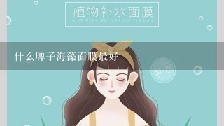 什么牌子海藻面膜最好