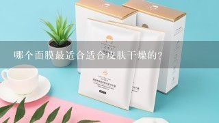 哪个面膜最适合适合皮肤干燥的?